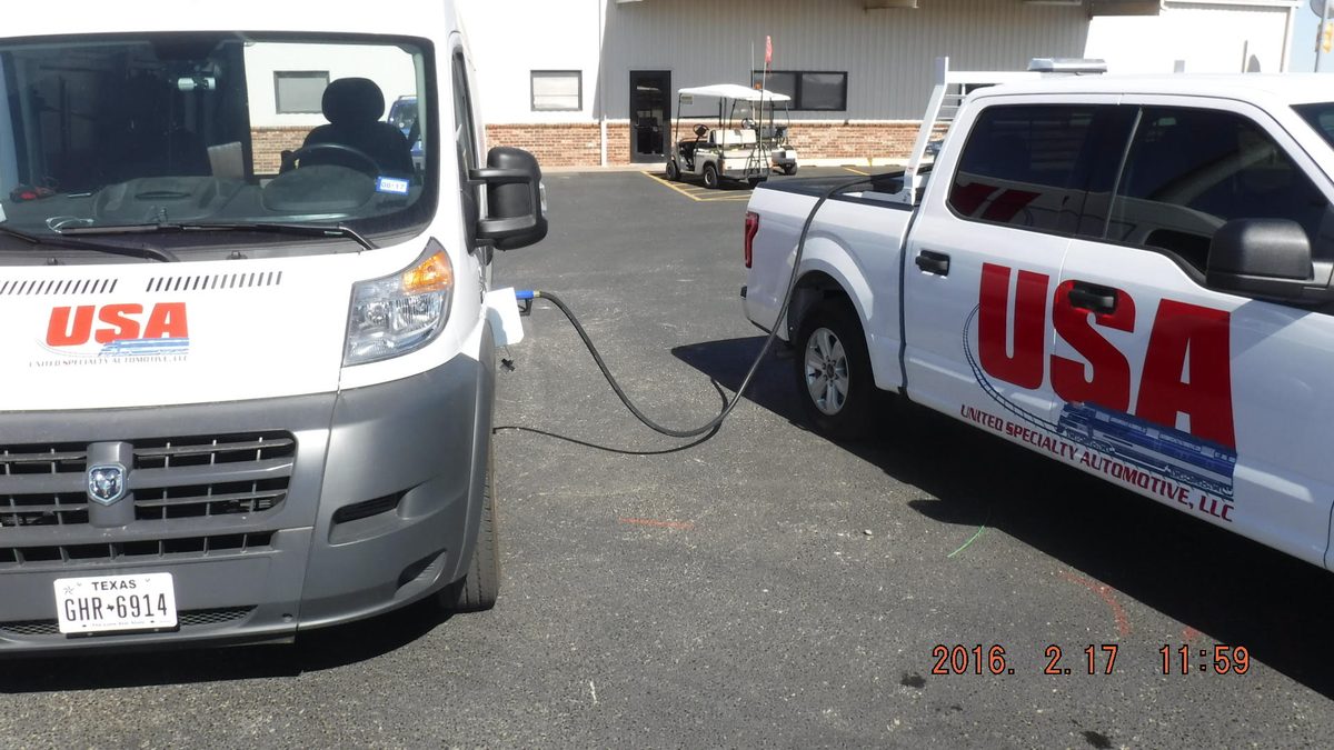 USA Rail branded fleet vehicles
