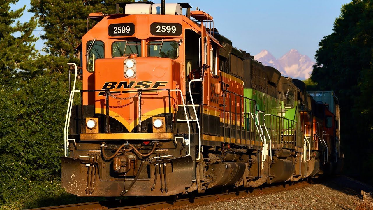 Locomotive on the line